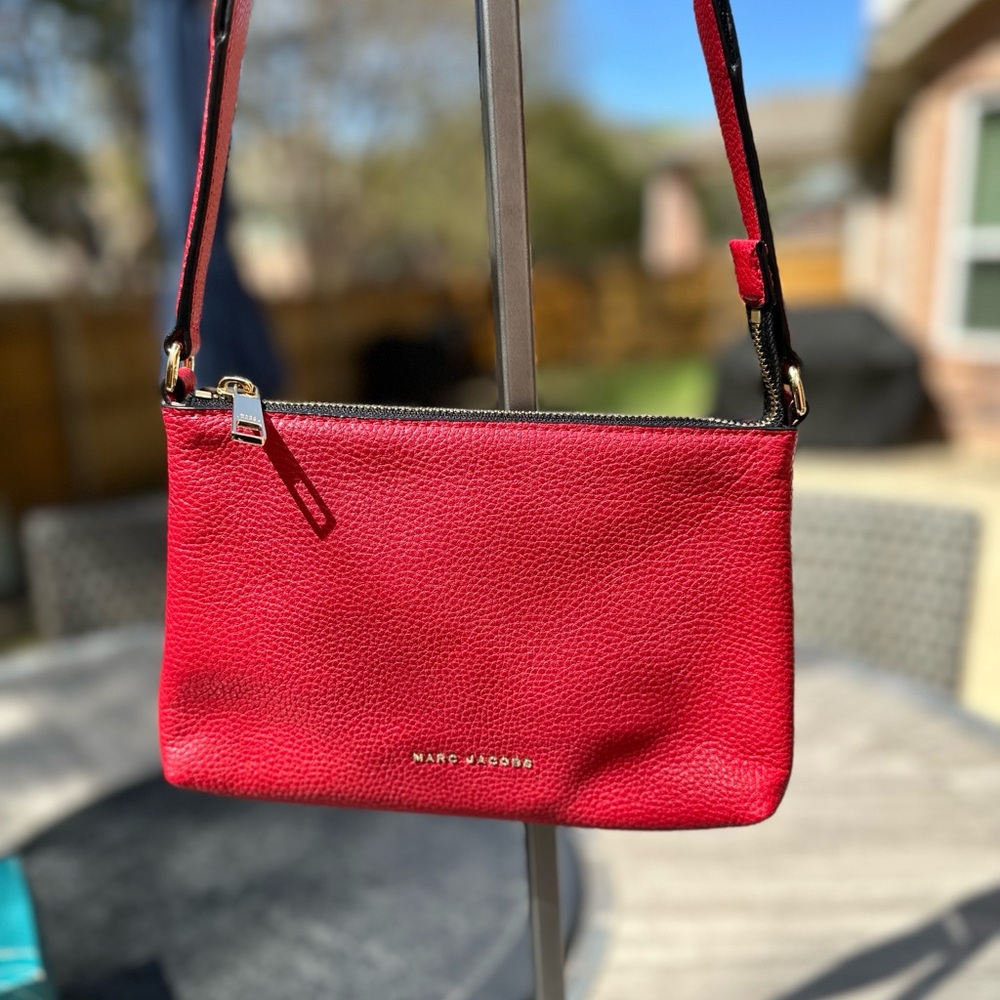 Red show stopping crossbody. Marc Jacobs